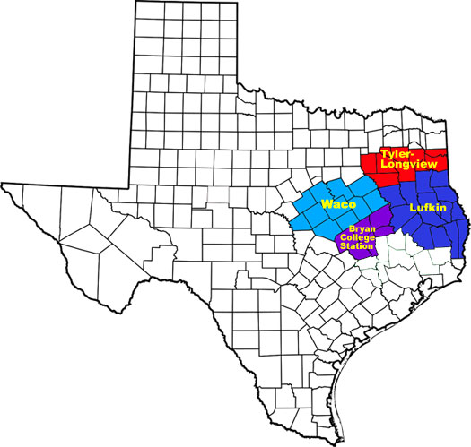 Texas Document Solutions service area